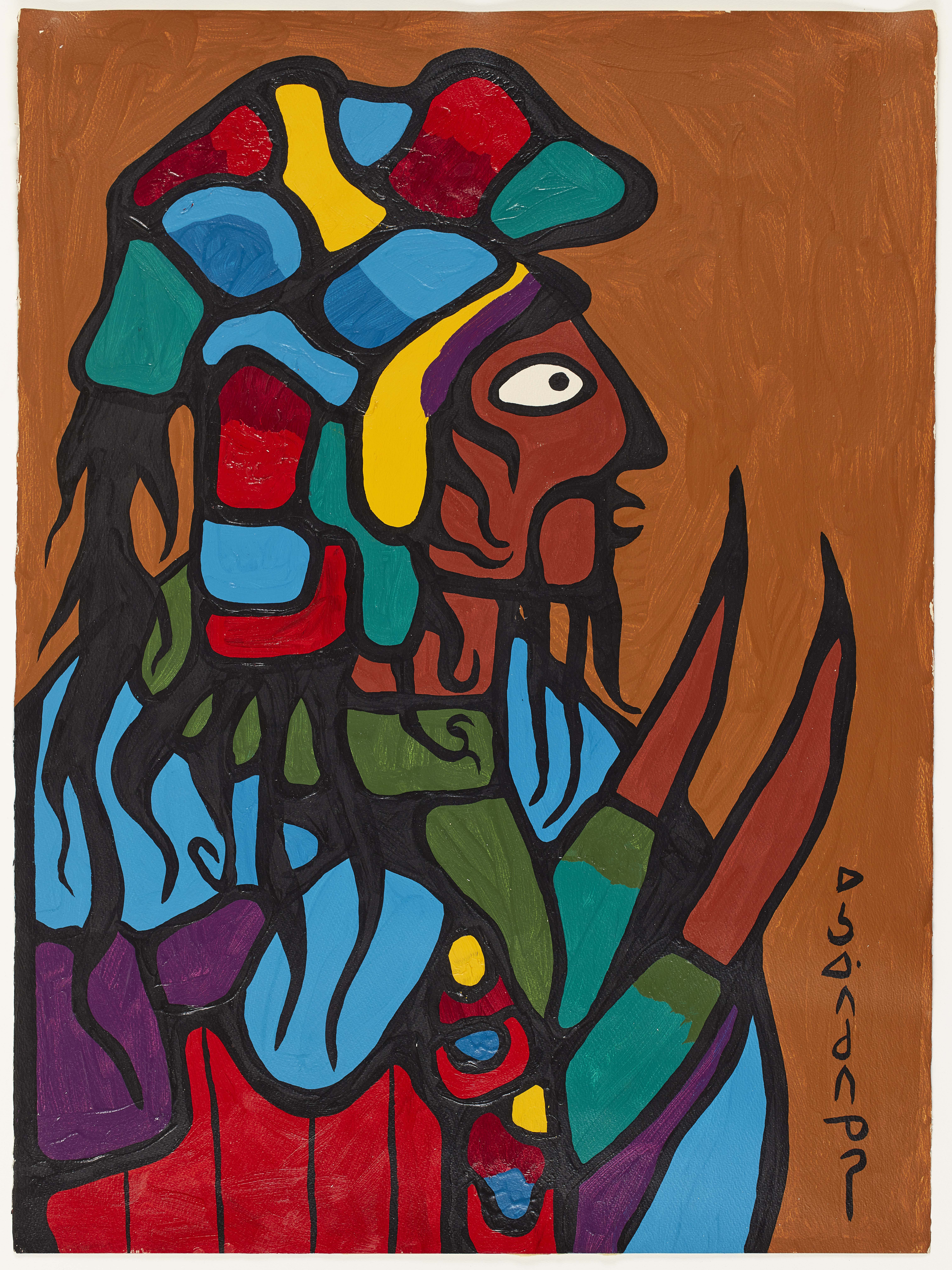 Norval Morrisseau, Ancestral Warrior, 1972 © AGO