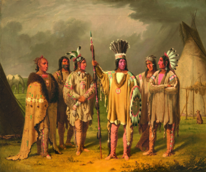 Six Black Feet Chiefs, Paul Kane, 1849-1855 © Royal Ontario Museum