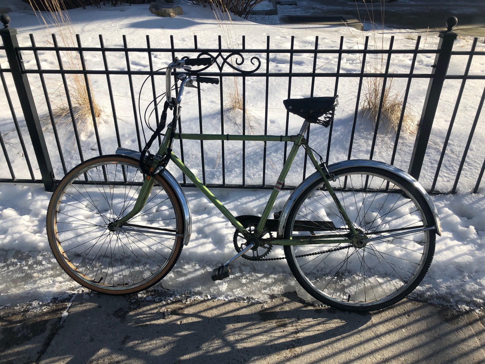 Vélo et neige